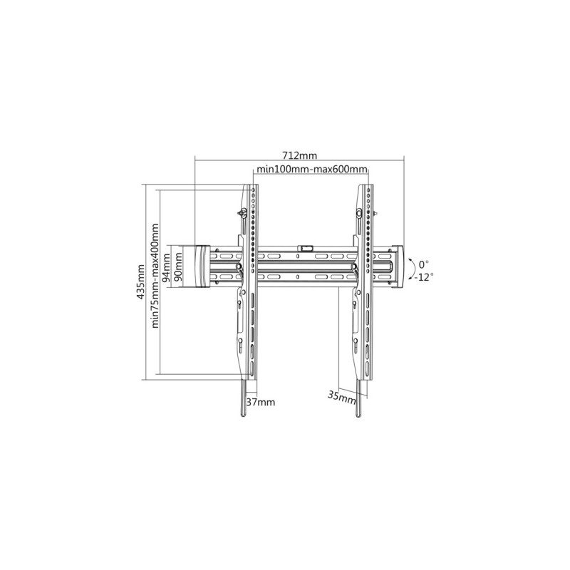 Digitus Wandhalterung(schwarz)