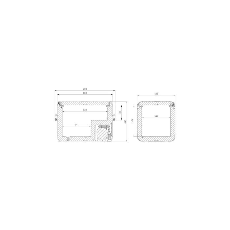 Dometic CFX3 55, Kühlbox(dunkelgrau/hellgrau)