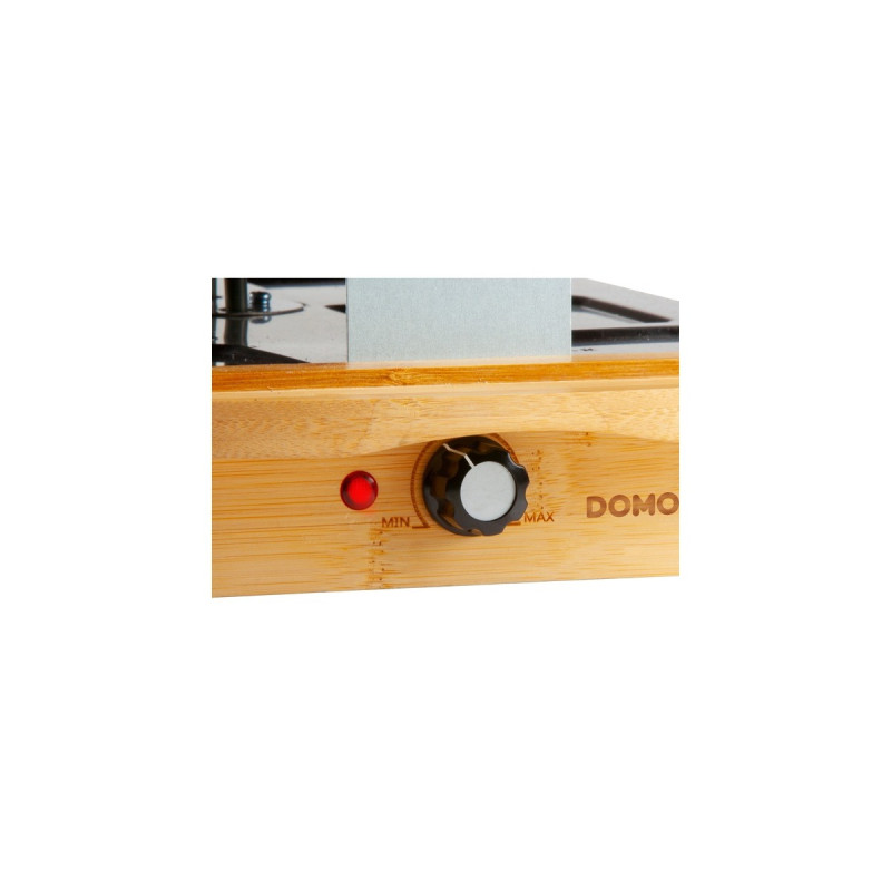 Domo Bamboo D09246G, Raclette(holz/schwarz)