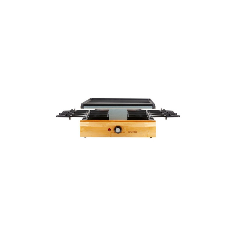 Domo Bamboo D09246G, Raclette(holz/schwarz)