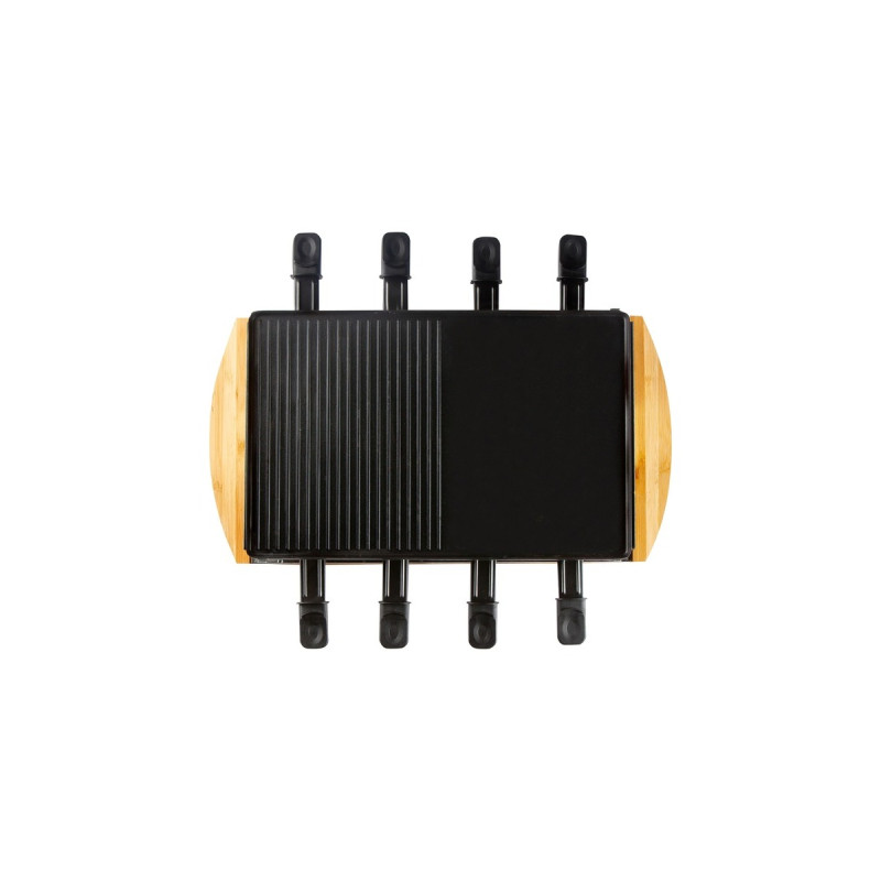 Domo Bamboo D09246G, Raclette(holz/schwarz)