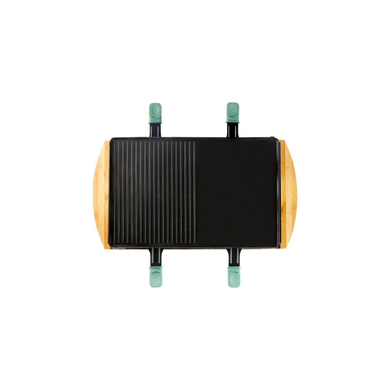 Domo Bamboo D09246G, Raclette(holz/schwarz)