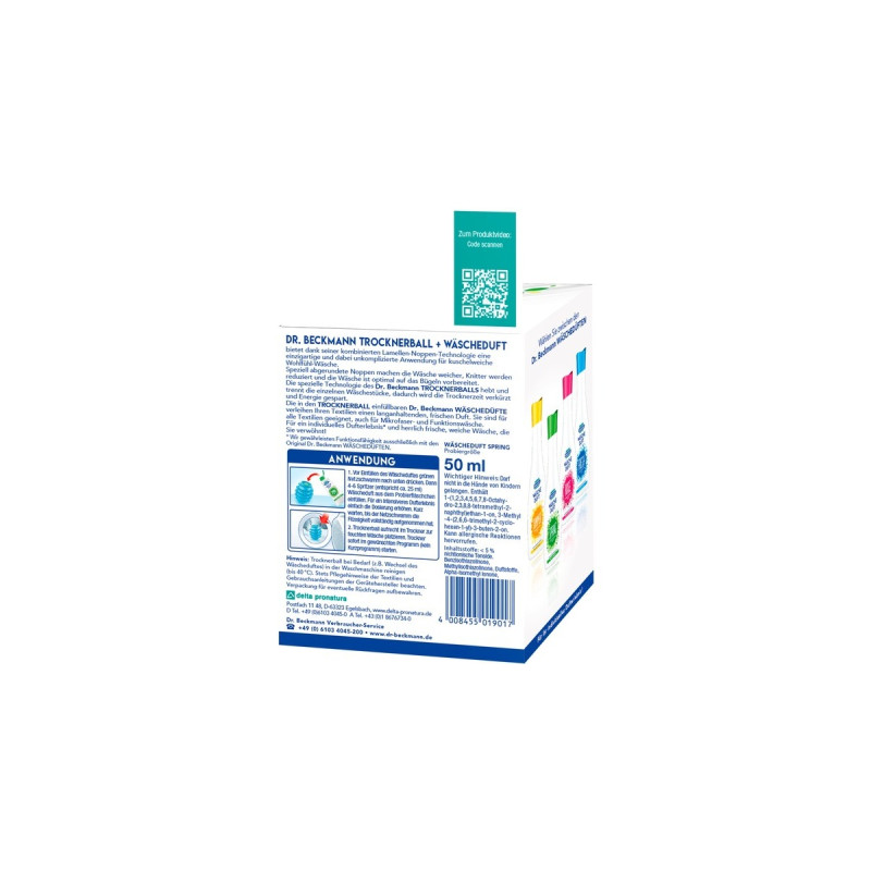 Dr.Beckmann Trockner-Ball + Wäscheduft, 50ml, Pflege(blau)