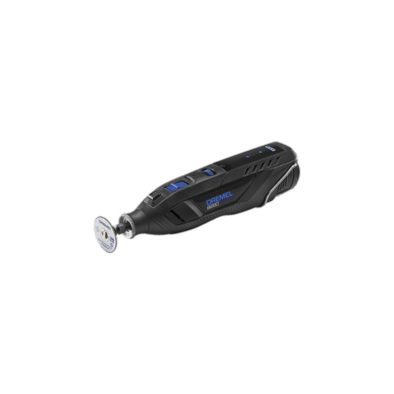 Dremel Akku-Multifunktions-Werkzeug 8260-5/65, 12Volt(schwarz/blau, 2x Li-Ion-Akku 3,0Ah, 65-teiliges Zubehör, Alu-Koffer)