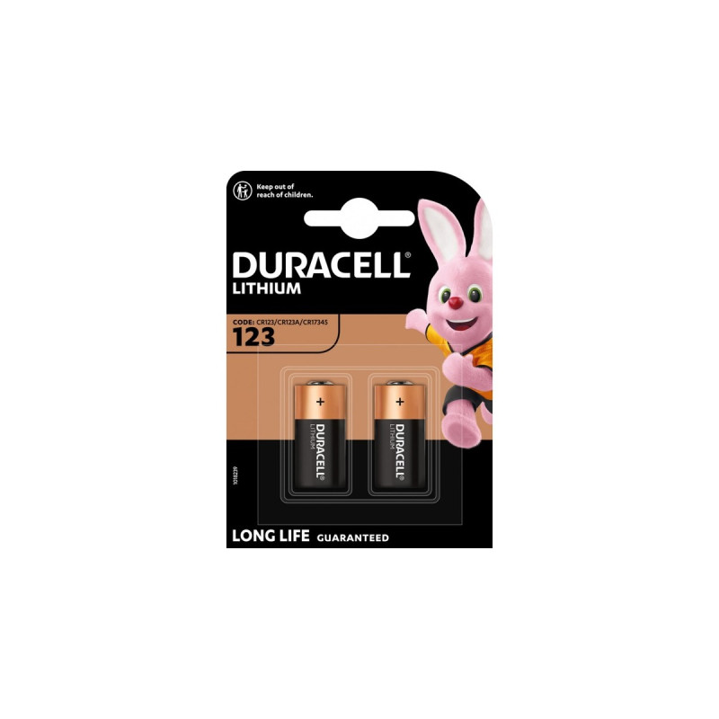 Duracell Photo CR123A, Batterie(2 Stück, CR123A)