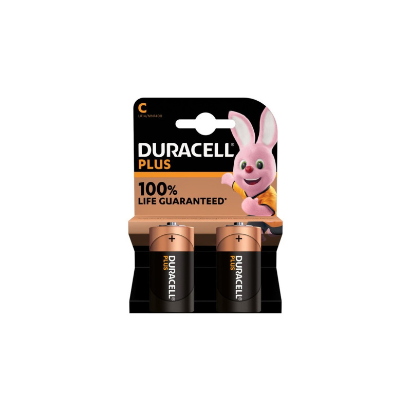 Duracell Plus C, Batterie(2 Stück, C)