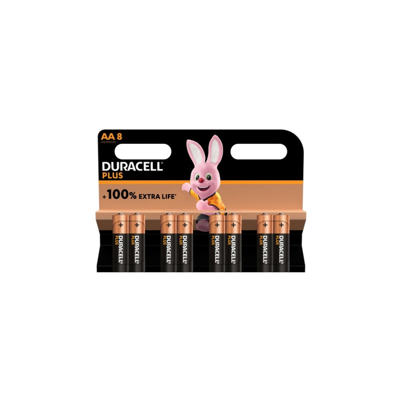 Duracell Plus, Batterie(8 Stück, AA)