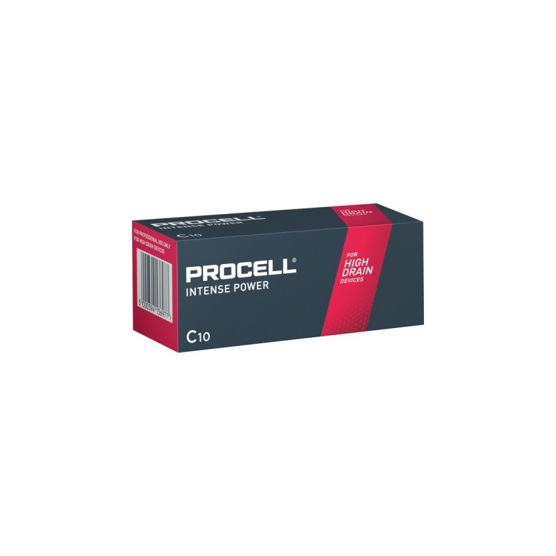 Duracell Procell Alkaline Constant Power C, 1,5V, Batterie(10 Stück, LR14)