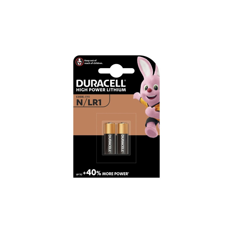 Duracell Security, Batterie(2 Stück, Block, N (BG2, LR1))
