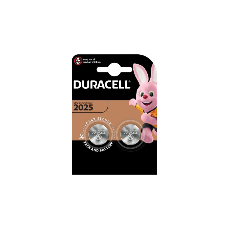 Duracell Typ 2025 Lithium Knopfbatterie(2er Pack)