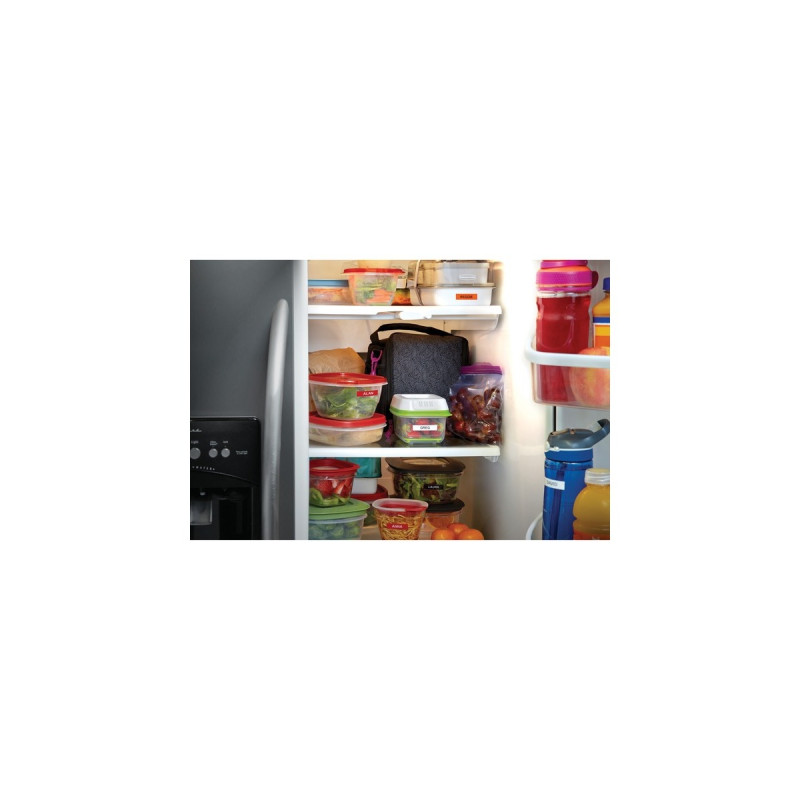 Dymo D1 Hochleistungs-Etikettenband 1978367, Schriftband(12 mm x 3 m, schwarz auf orange)