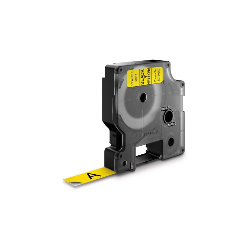 Dymo D1 ORIGINAL Schriftband, schwarz auf gelb, 12mm x 7m(S0720580)