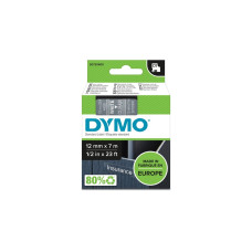 Dymo D1 ORIGINAL Schriftband, weiß auf transparent, 12mm x 7m(S0720600 )