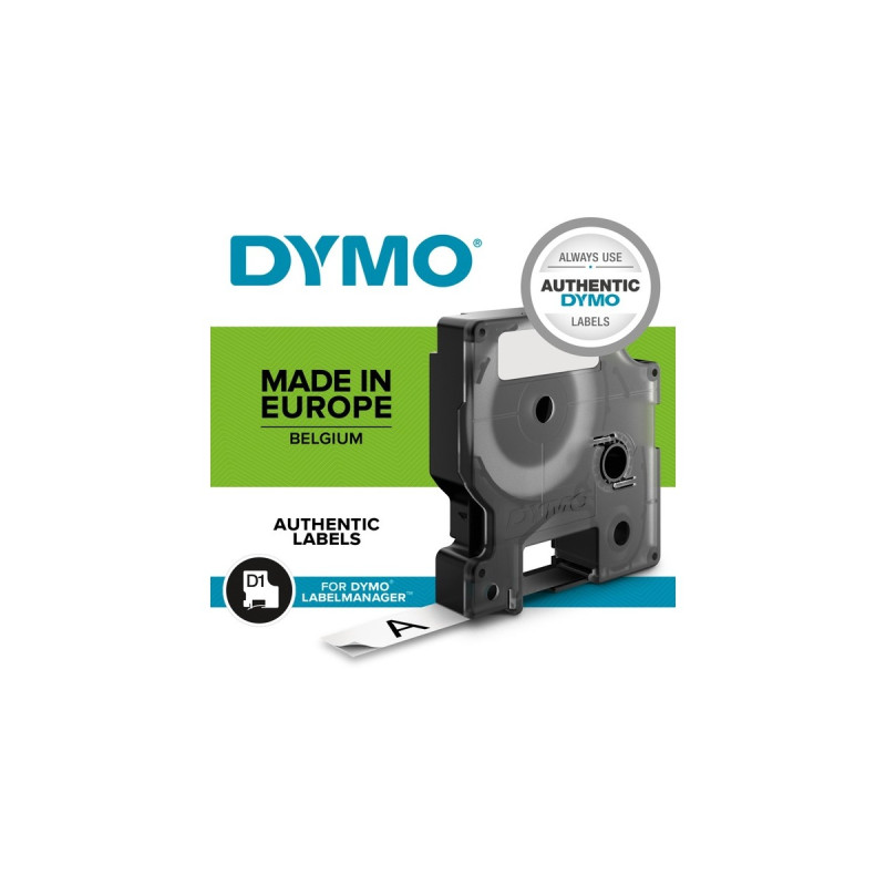 Dymo D1-Schriftband S0721010(24 mm x 7 m, weiß auf schwarz)