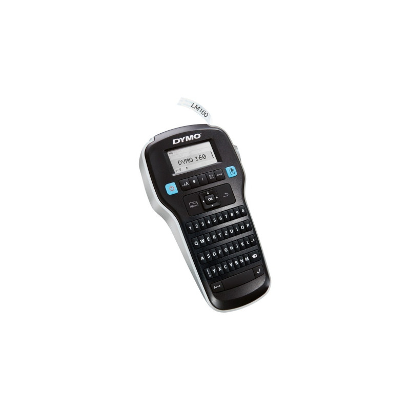Dymo LabelManager 160, Beschriftungsgerät(schwarz/silber, mit QWERTZ-Tastatur, S0946360)