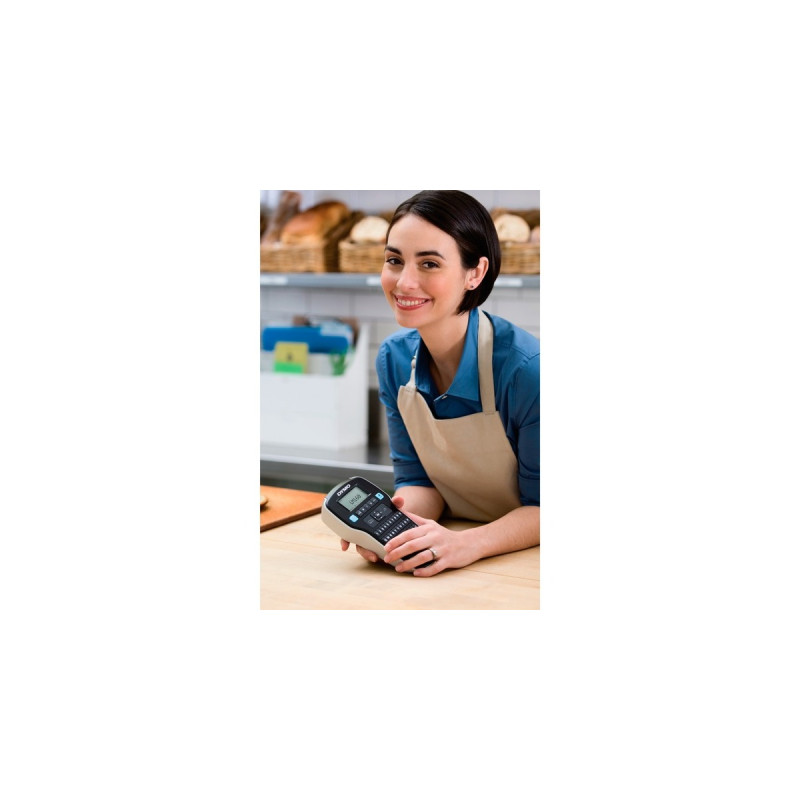 Dymo LabelManager 160, Beschriftungsgerät(schwarz/silber, mit QWERTZ-Tastatur, S0946360)