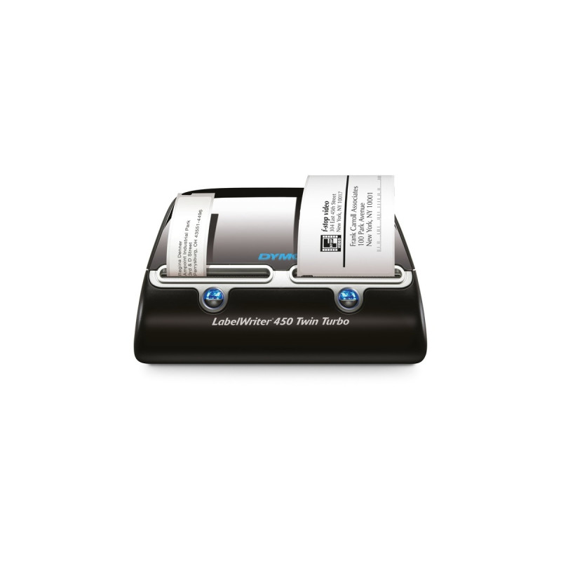Dymo LabelWriter 450 Twin Turbo, Etikettendrucker(schwarz/silber, mit zwei Druckwerken, S0838870)