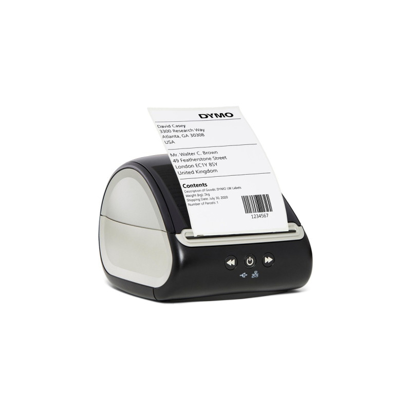 Dymo LabelWriter 5XL + M10 USB-Briefwaage, Set(schwarz/grau, USB, LAN, 2112725)
