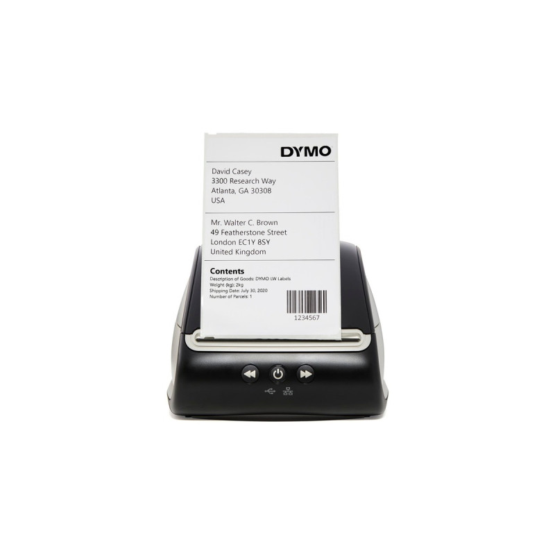 Dymo LabelWriter 5XL + M10 USB-Briefwaage, Set(schwarz/grau, USB, LAN, 2112725)
