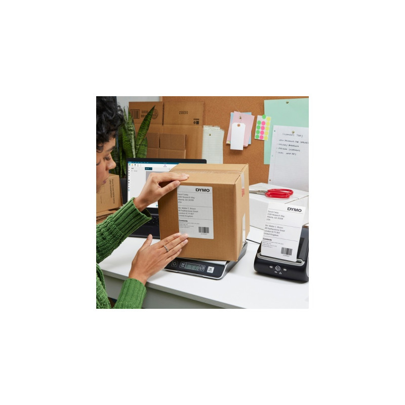 Dymo LabelWriter 5XL + M10 USB-Briefwaage, Set(schwarz/grau, USB, LAN, 2112725)