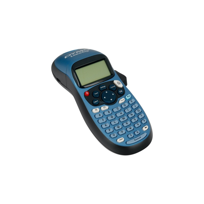 Dymo LetraTag LT-100H, Beschriftungsgerät(blau/schwarz, mit ABC-Tastatur, 2174576)