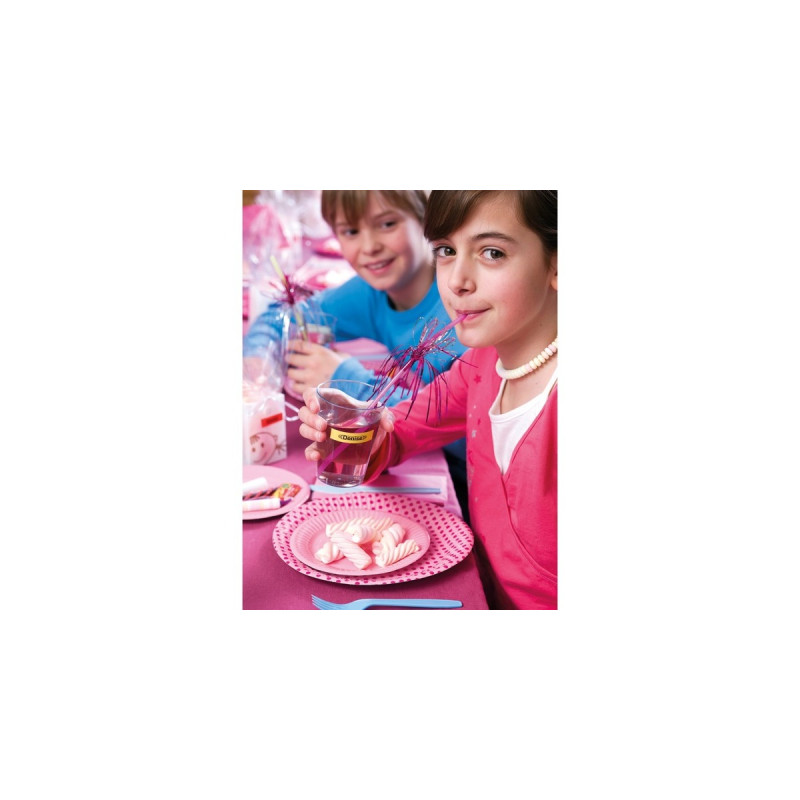 Dymo LetraTag ORIGINAL Kunststoff Schriftband schwarz auf rot(S0721630)