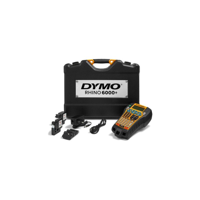 Dymo Rhino 6000+, Beschriftungsgerät(inkl. Hartschalenkoffer und 2 Schriftbandkassetten)