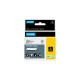 Dymo Rhino IND ORIGINAL Schriftband Flexibles Nylon 19mm x 3,5m, schwarz auf gelb(permanent haftend, 18491)