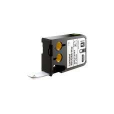 Dymo XTL IND ORIGINAL Schriftband Vinyl Einzeletikett 21mm x 39mm, schwarz auf weiß(selbstlaminierend auf Trägerband, 1868705)