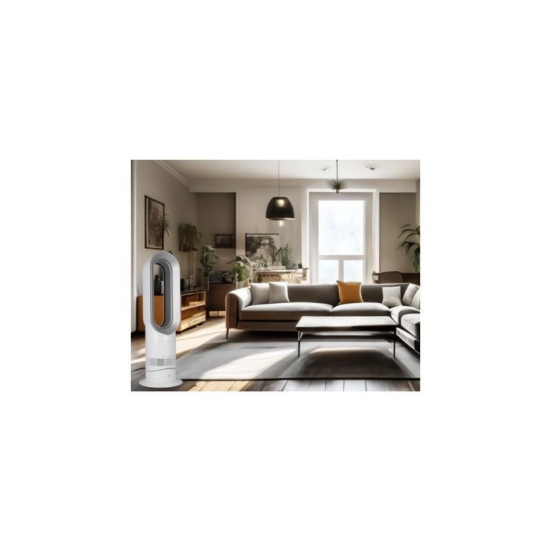 Dyson Hot+Cool Heizlüfter AM09(weiß/nickel, 2.000 Watt)