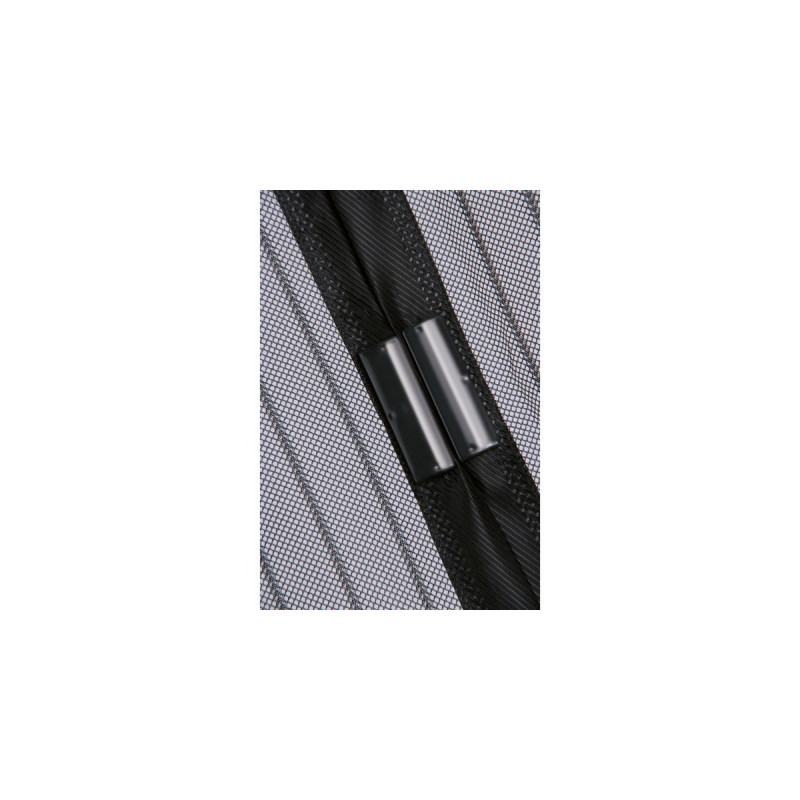 EASYmaxx Moskitonetz Magic Klick (Tür), 90 x 210cm(schwarz/transparent, mit Magnetverschluss)