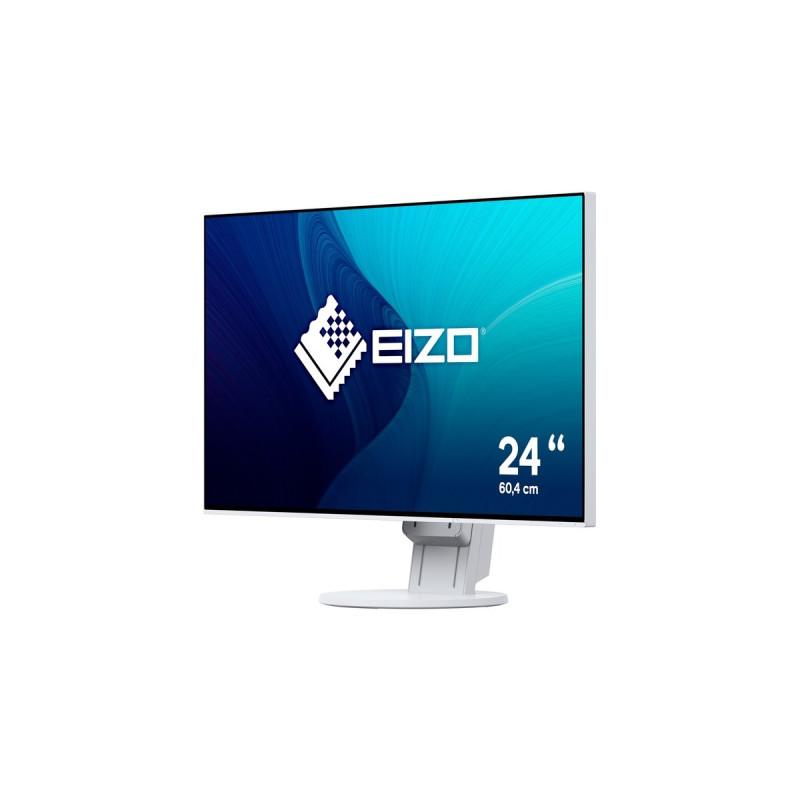 EIZO EV2451-WT, LED-Monitor(61 cm (24 Zoll), weiß, FullHD, IPS, HDMI, DisplayPort, DVI, VGA)