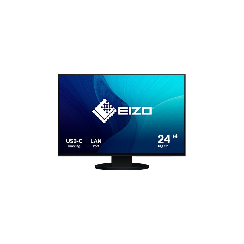 EIZO EV2495-BK, LED-Monitor(61.1 cm (24.1 Zoll), schwarz, WUXGA, IPS, HDMI, USB-C)