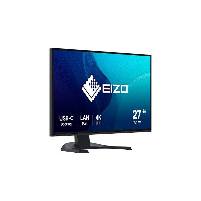 EIZO EV2740X-BK, LED-Monitor(69 cm (27 Zoll), schwarz, UltraHD/4K, IPS, LAN, USB-C)