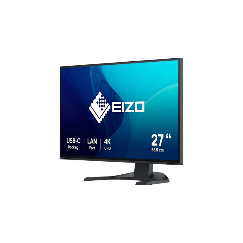 EIZO EV2740X-BK, LED-Monitor(69 cm (27 Zoll), schwarz, UltraHD/4K, IPS, LAN, USB-C)