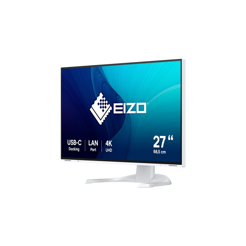 EIZO EV2740X-WT, LED-Monitor(69 cm (27 Zoll), weiß, UltraHD/4K, IPS, LAN, USB-C)