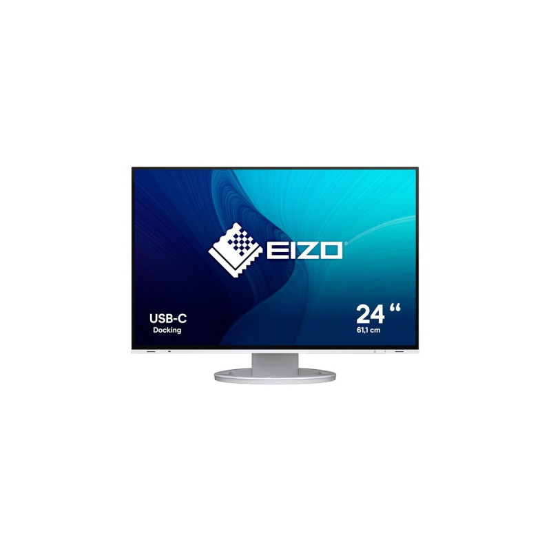EIZO FlexScan EV2485-WT, LED-Monitor(61.1 cm (24 Zoll), weiß, WUXGA, IPS, USB-C, HDMI)