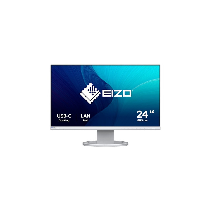 EIZO FlexScan EV2490-WT, LED-Monitor(61 cm (24 Zoll), weiß, FullHD, IPS, 60 Hz, USB-C)