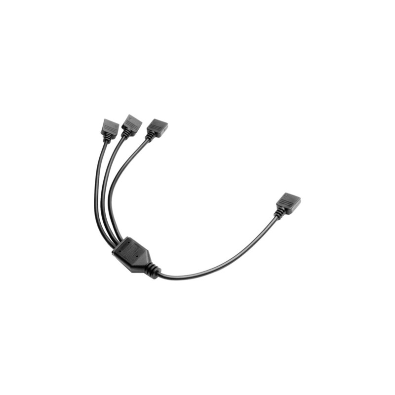 EKWB EK-Loop D-RGB 3-Way Splitter Cable, Y-Kabel(schwarz, 300mm +/- 5mm)