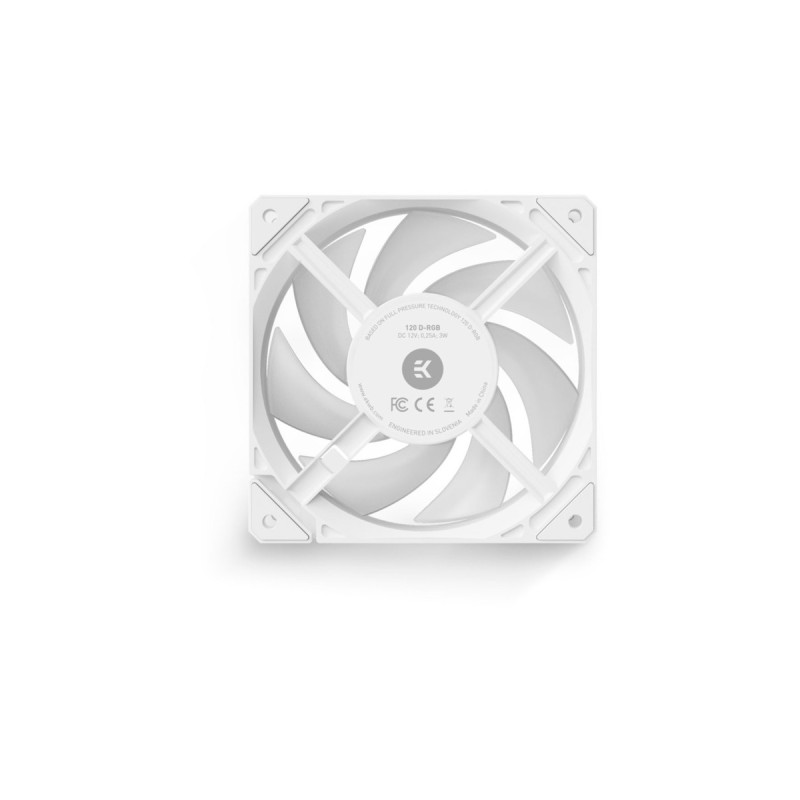 EKWB EK-Loop Fan FPT 120 D-RGB - White, Gehäuselüfter(weiß)