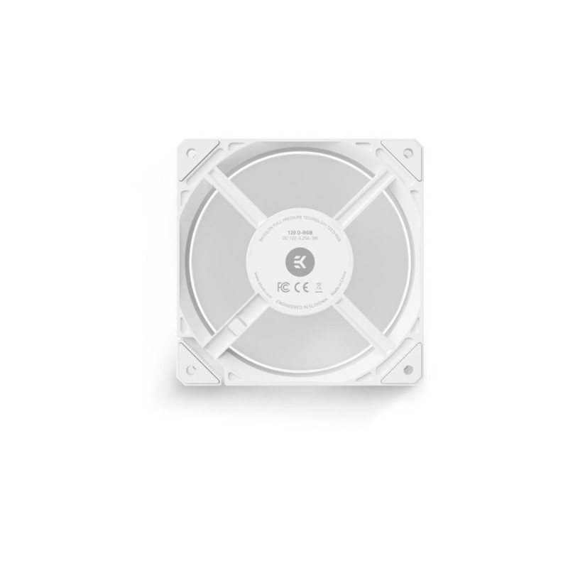 EKWB EK-Loop Fan FPT 120 D-RGB - White, Gehäuselüfter(weiß)