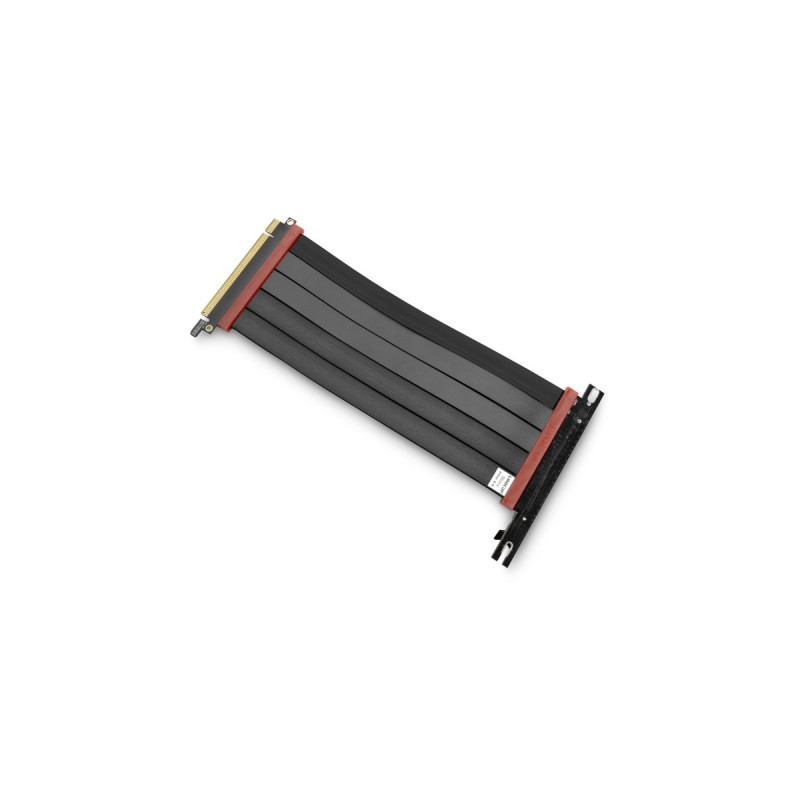 EKWB EK-Loop PCI-E 4.0 Riser Cable, Verlängerungskabel(schwarz/rot, 20cm)