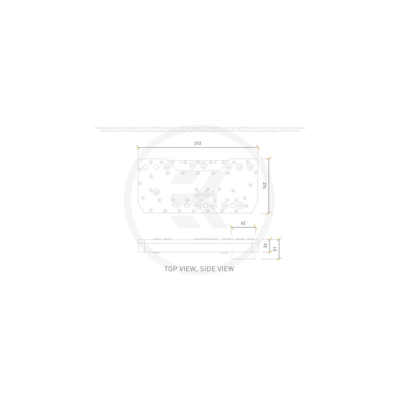EKWB EK-Mana G2 PC-O11D EVO DDC D-RGB Distribution Plate, Pumpe(Verteilerplatte inkl. Pumpe für LIAN O11D Gehäuse)