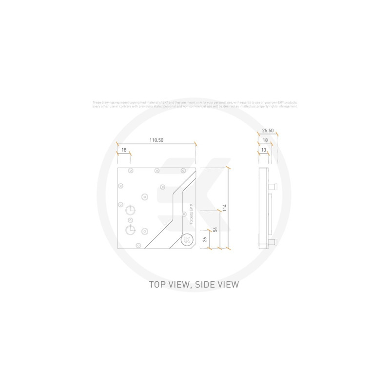 EKWB EK-Mana LiteBlock MAG Torpedo Z690 D-RGB – Acryl, Wasserkühlung(transparent)