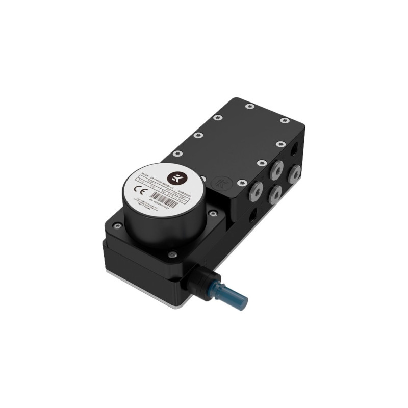 EKWB EK-Pro Pump Reservoir Manifold X3 D5 - Acetal, Pumpe(schwarz/silber, Verteilerrreservoirplatte inkl. Pumpe)