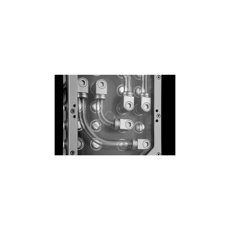 EKWB EK-QuantumX Loophole Distroplate D5 PWM - Silver(transparent/silber)