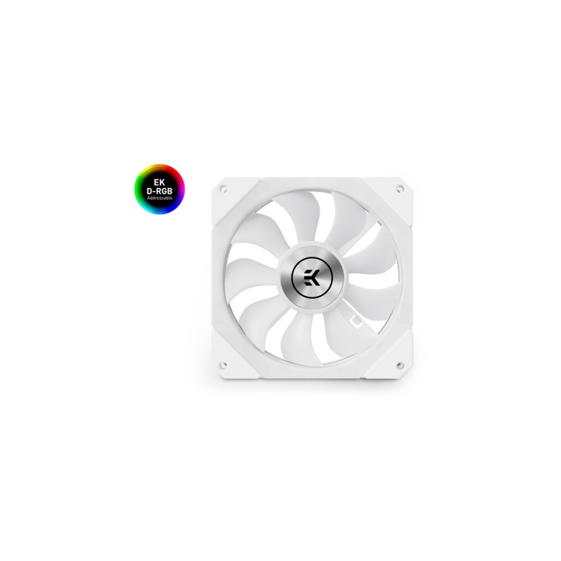 EKWB EK-Quantum Impulse 120 D-RGB - White, Gehäuselüfter(weiß)