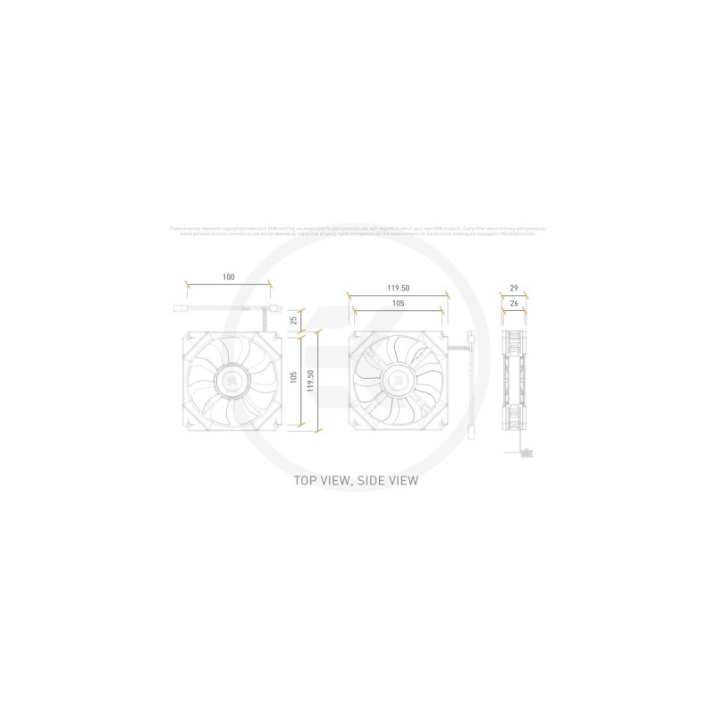 EKWB EK-Quantum Impulse 120 D-RGB - White, Gehäuselüfter(weiß)