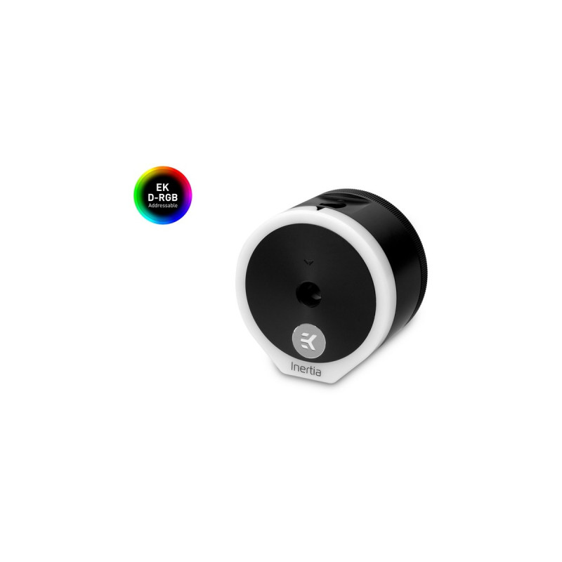 EKWB EK-Quantum Inertia D5 Body D-RGB - Acetal, Adapter(schwarz, Ergänzung für D5 Pumpen)