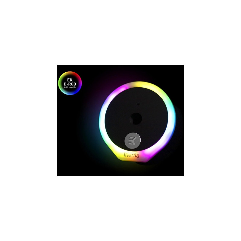 EKWB EK-Quantum Inertia D5 Body D-RGB - Acetal, Adapter(schwarz, Ergänzung für D5 Pumpen)